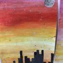 Painting Pi skyline