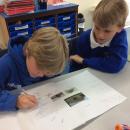 Willow class pupils writing comparisons about Anglo-Saxons and Vikings