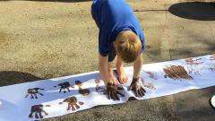 Painting with our hands