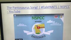 We sang The Pantosaurus Song to remind ourselves how to keep safe. 