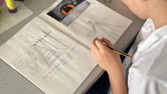 Pupil creating a vanishing point