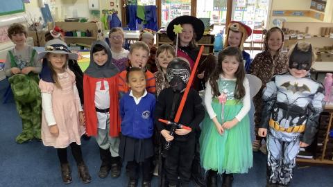 Children dressed up as book characters