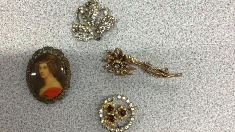 A selection of broaches  
