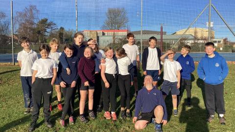 Willow at Ashville College for a cross-country run!