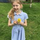 Collecting flowers to make chains