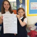 Willow class pupils with their greta thunberg biographies